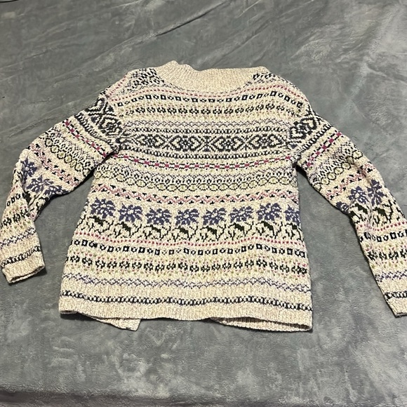 Multicolor Patterned Cardigan knit wool - Picture 9 of 12